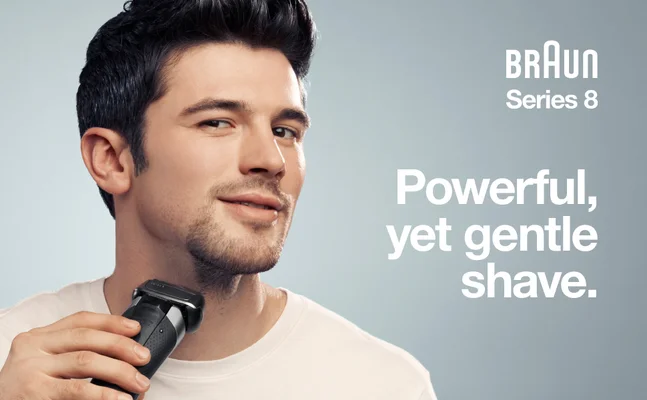 Braun Series 8, Powerful, yet gentle shave.