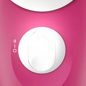Braun device showing the on/off switch in the center position.