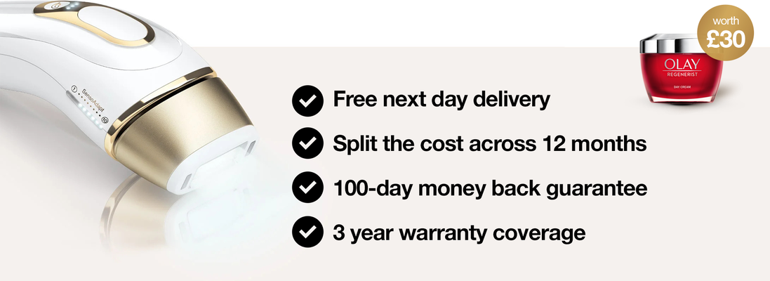 Free next day delivery. Split the cost across 12 months. 100-day money back guarantee. 3 year warranty..