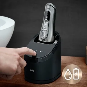 Cleans and charges on demand.