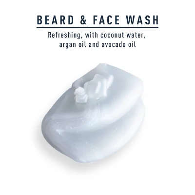 BEARD & FACE WASH Refreshing, with coconut water, argan oil and avocado oil