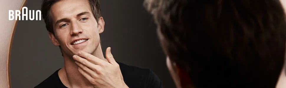 Series 9 banner, man shaving