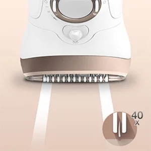 Removes more hair in one stroke