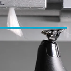 Image showing the straight line that the blade cuts