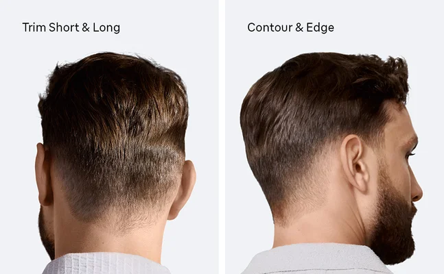 Different ways to use the Braun hair clippers Series 5 to trim, contour and edge