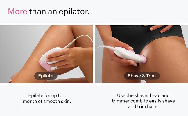 Close-Up of womans legs with zoomed in area to see hairs.