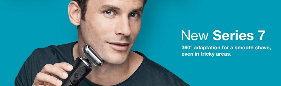 New Series 7. 360 adaptation for a smooth shave, even in tricky areas.