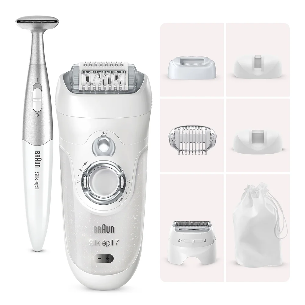 Braun Silk-épil 7 Epilator with 5 extras and Bikini Trimmer Image 1