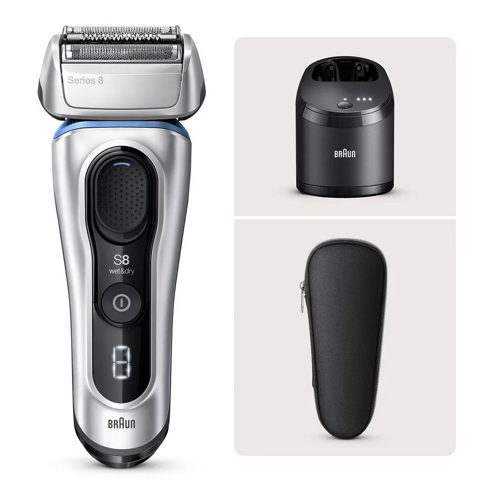 Braun Series 8 Shaver with Cleaning Center Image 1