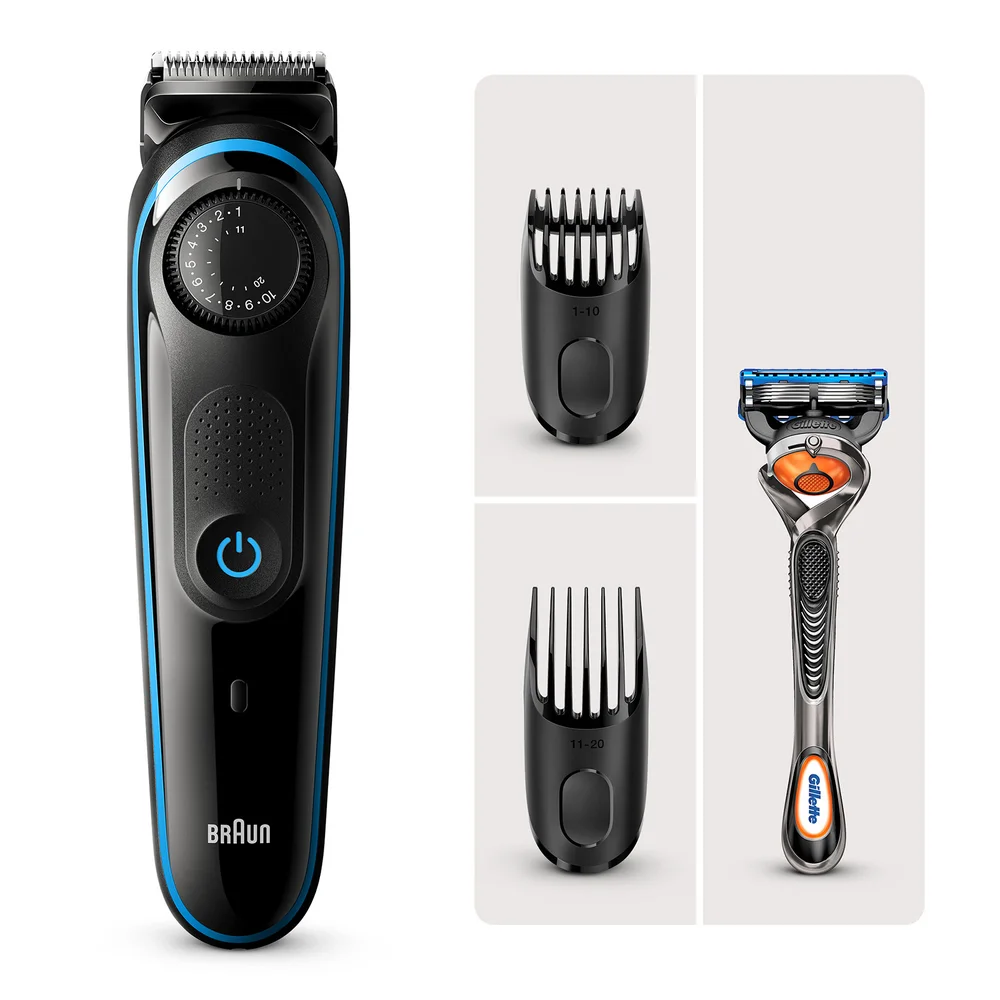 Braun Beard Trimmer 3 BT3240 with Gillette Razor Image 1