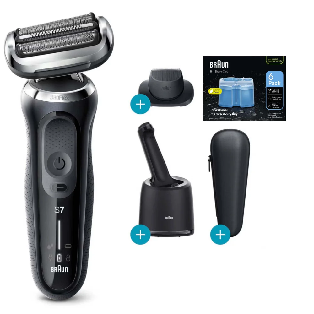 Braun Series 70-N7200cc Electric Shaver with SmartCare Center Image 1