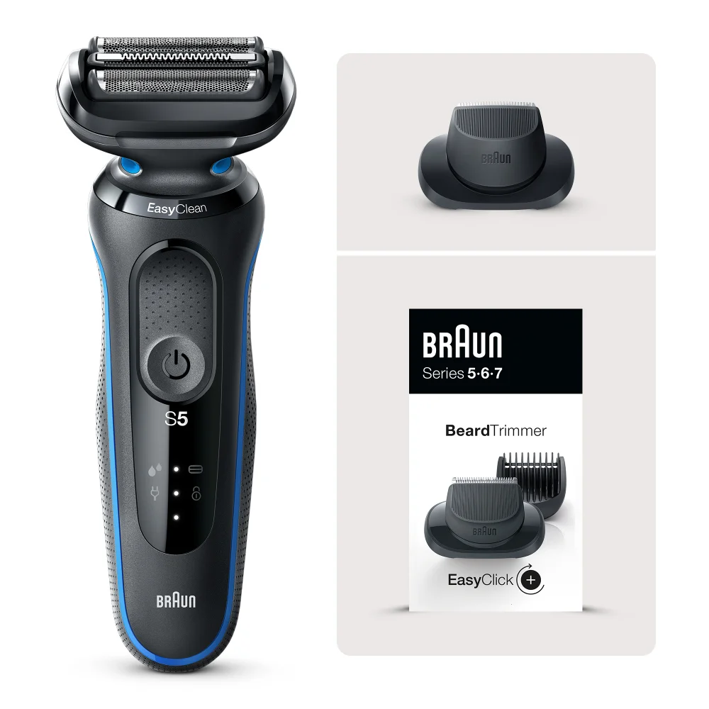 Braun Series 5 50-B1200s Electric Shaver with Beard Trimmer attachment Image 1