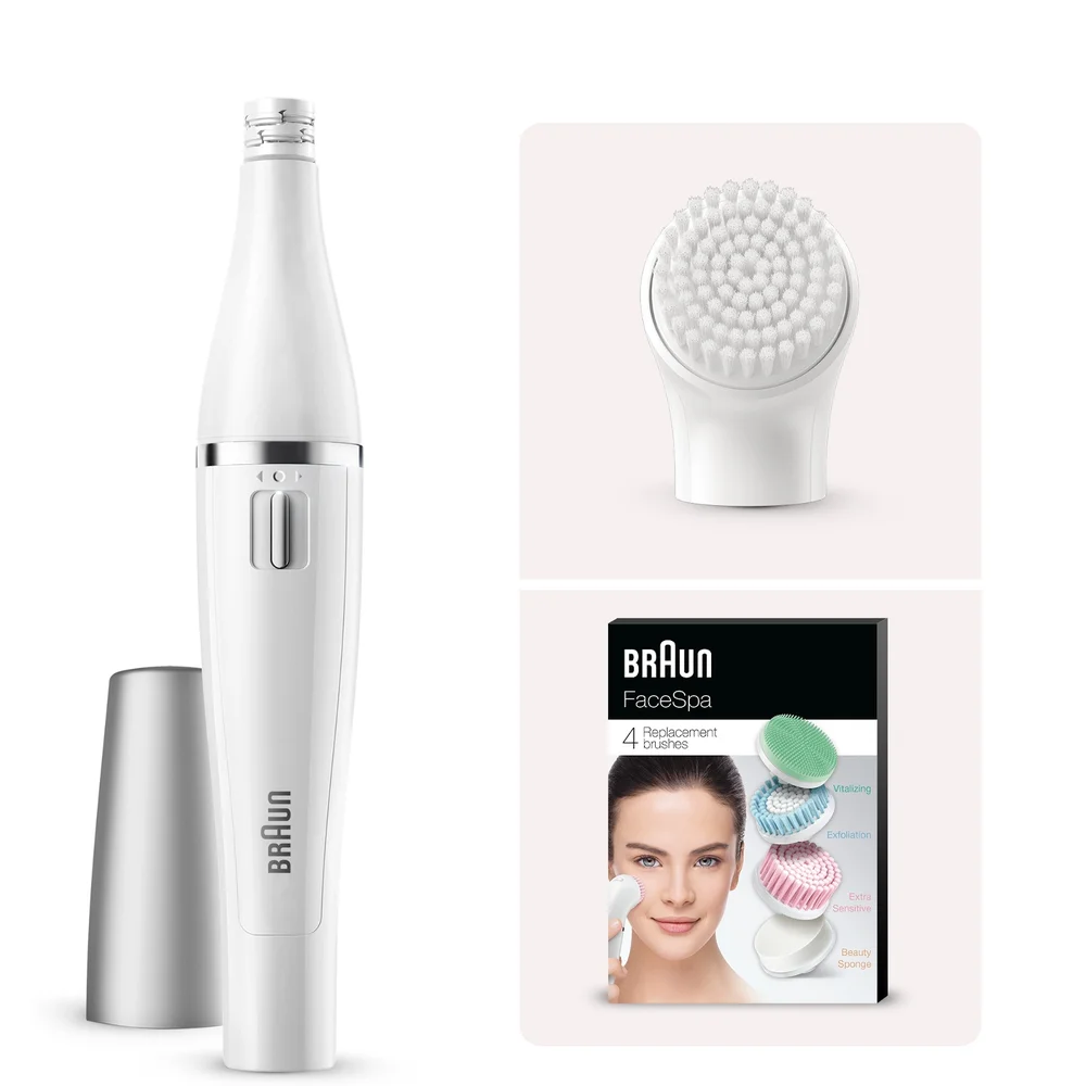 Braun Facial Epilator 810 with Brush Refill Image 1