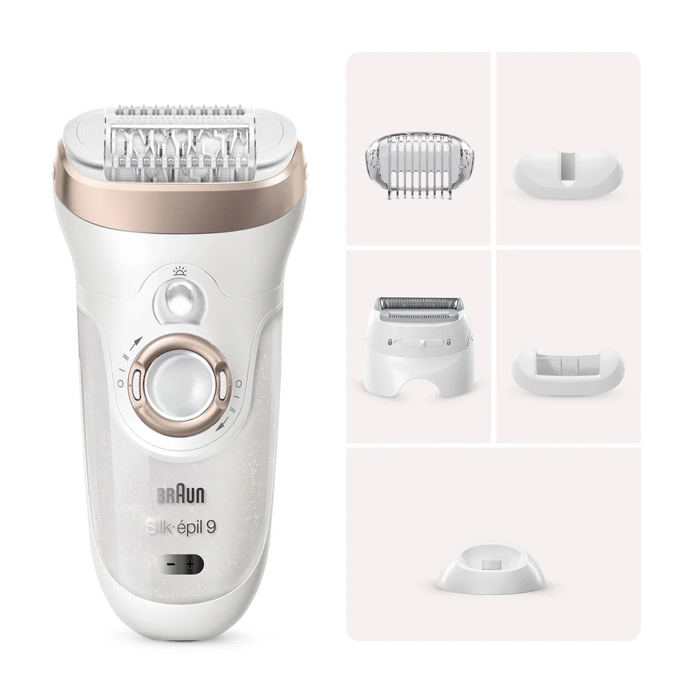 Braun Silk-épil 9 Epilator with 6 extras incl. Charging Stand Image 1