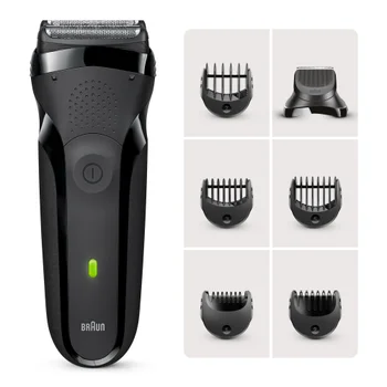 Braun Series 3 300BT Electric Shaver with Trimmer Head & 5 Combs