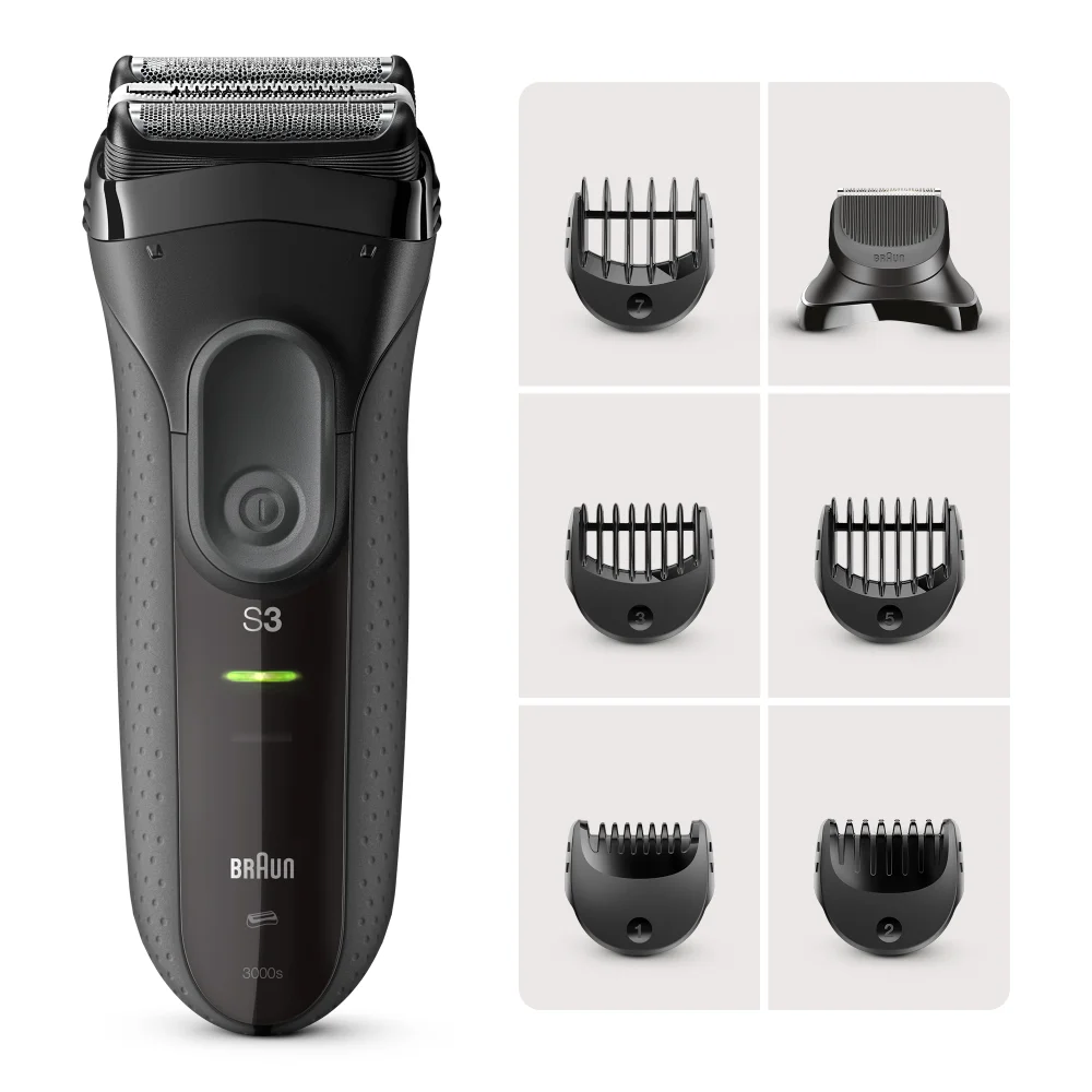 Braun Series 3 3000BT Electric Shaver, 3-in-1 Grooming tool Image 1