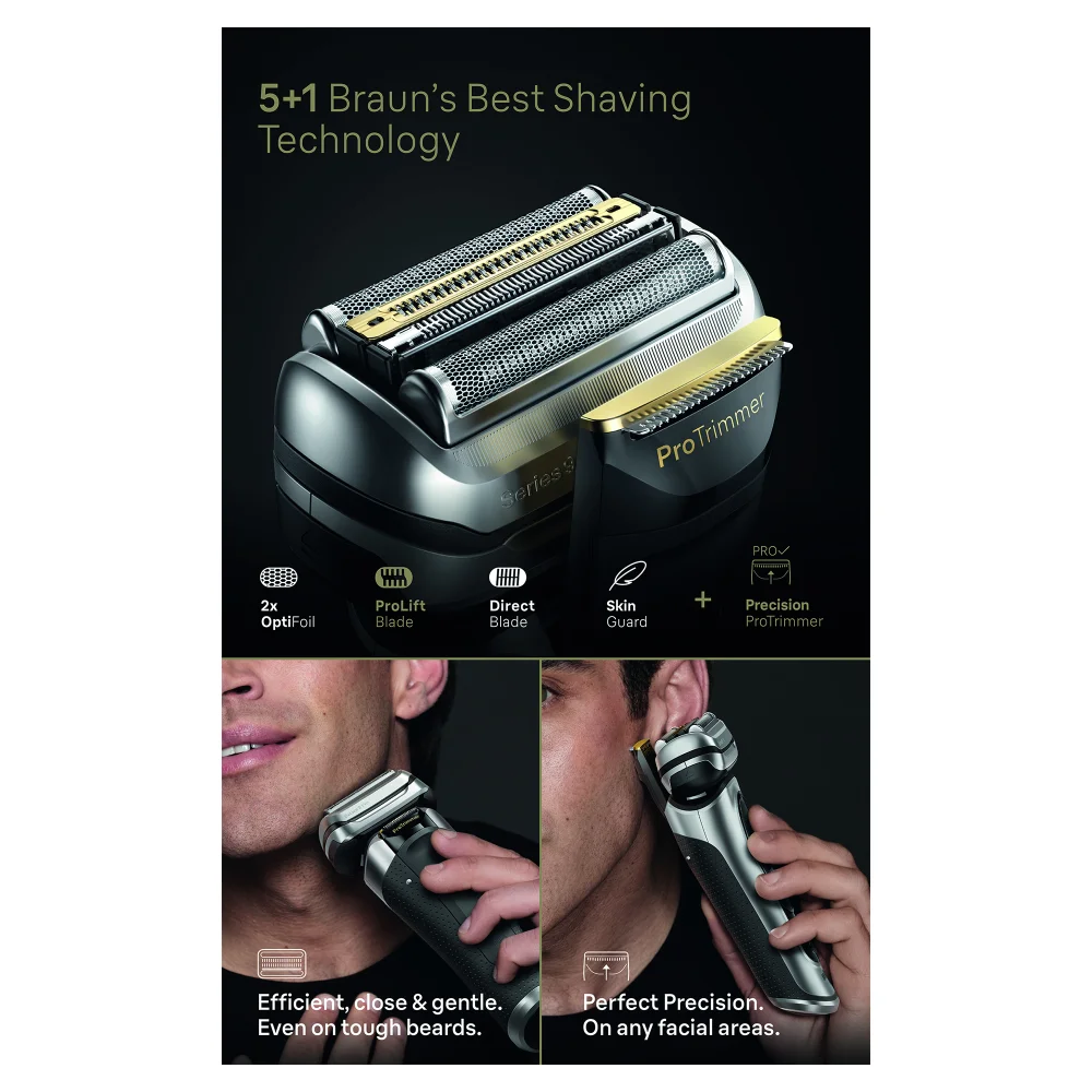 Braun Series 9 Pro 9477cc Electric Shaver with PowerCase Wet & Dry + Tracking Braun Series 9 Pro 9477cc Electric Shaver with PowerCase Wet & Dry + Tracking