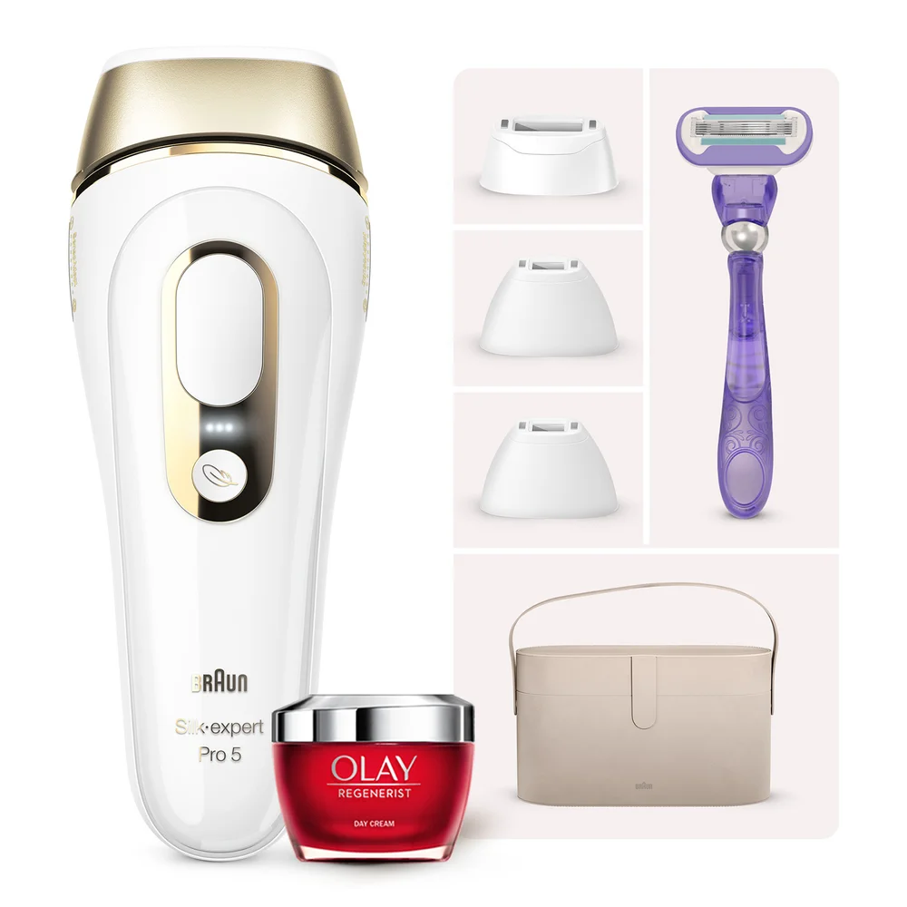 Braun Silk-expert Pro 5 IPL with 3 Heads, Razor and Deluxe Pouch Image 1