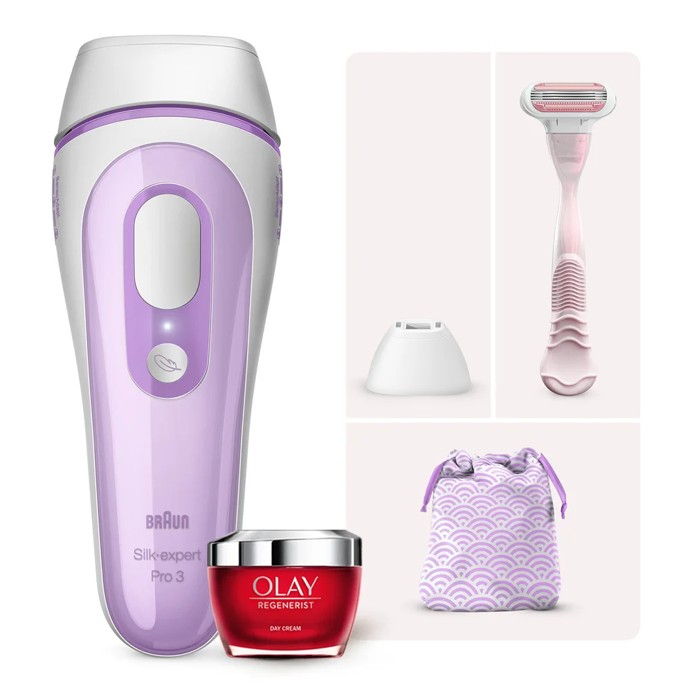 Braun Silk-expert Pro 3 IPL with Precision Head, Razor and Pouch Image 1