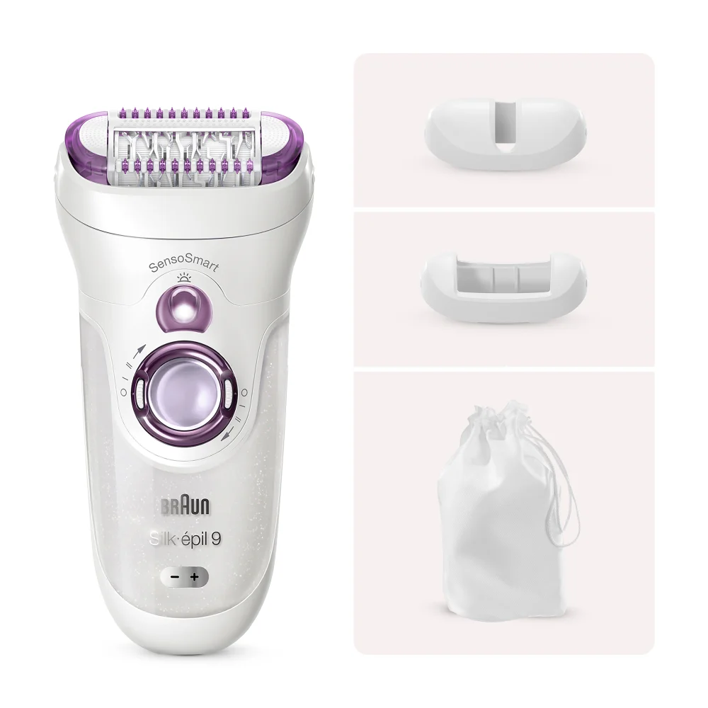 Braun Silk-épil 9 9-700 Epilator, White/Purple Image 1