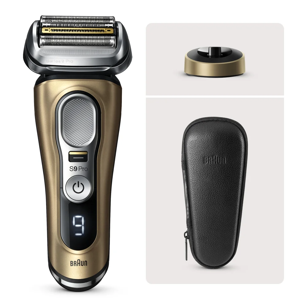 Braun Electric Shaver Series 9 PRO+ 9419s, Gold Image 1