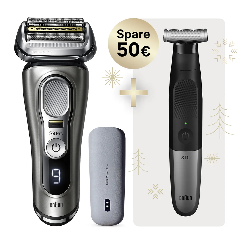 Braun Series 9 Pro 9425s Men's Electric Shaver with Braun Series XT5100 Trimmer Image 1