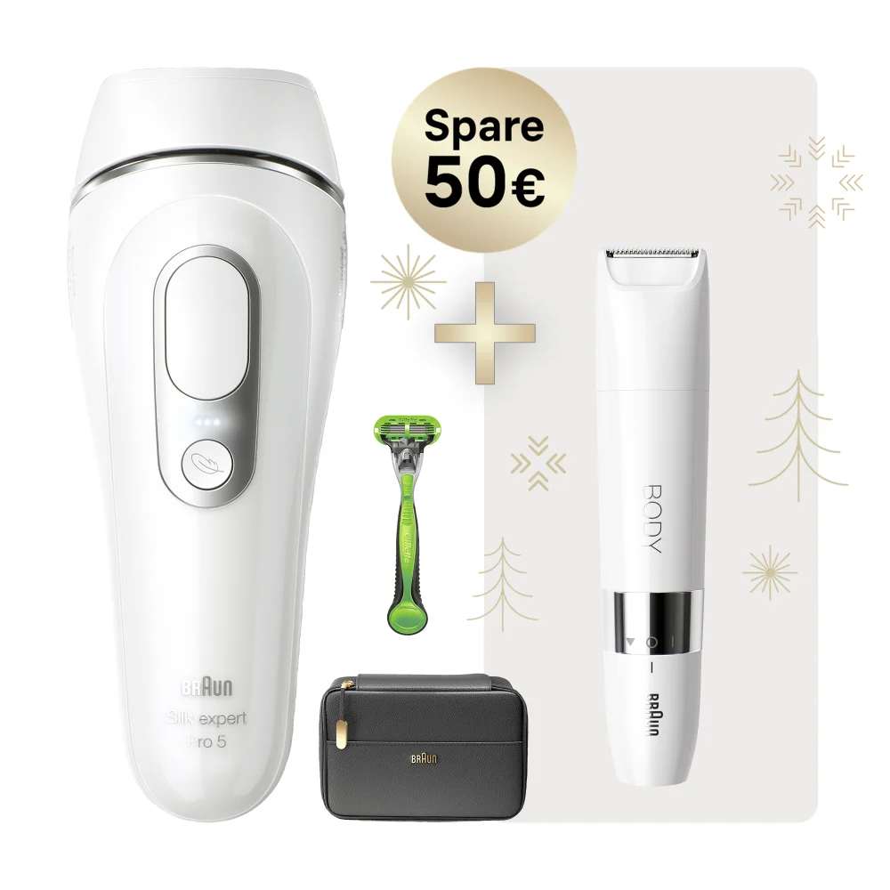 Braun Silk-Expert Pro 5 PL5145 IPL with Braun Body Mini Trimmer BS1000 Image 1