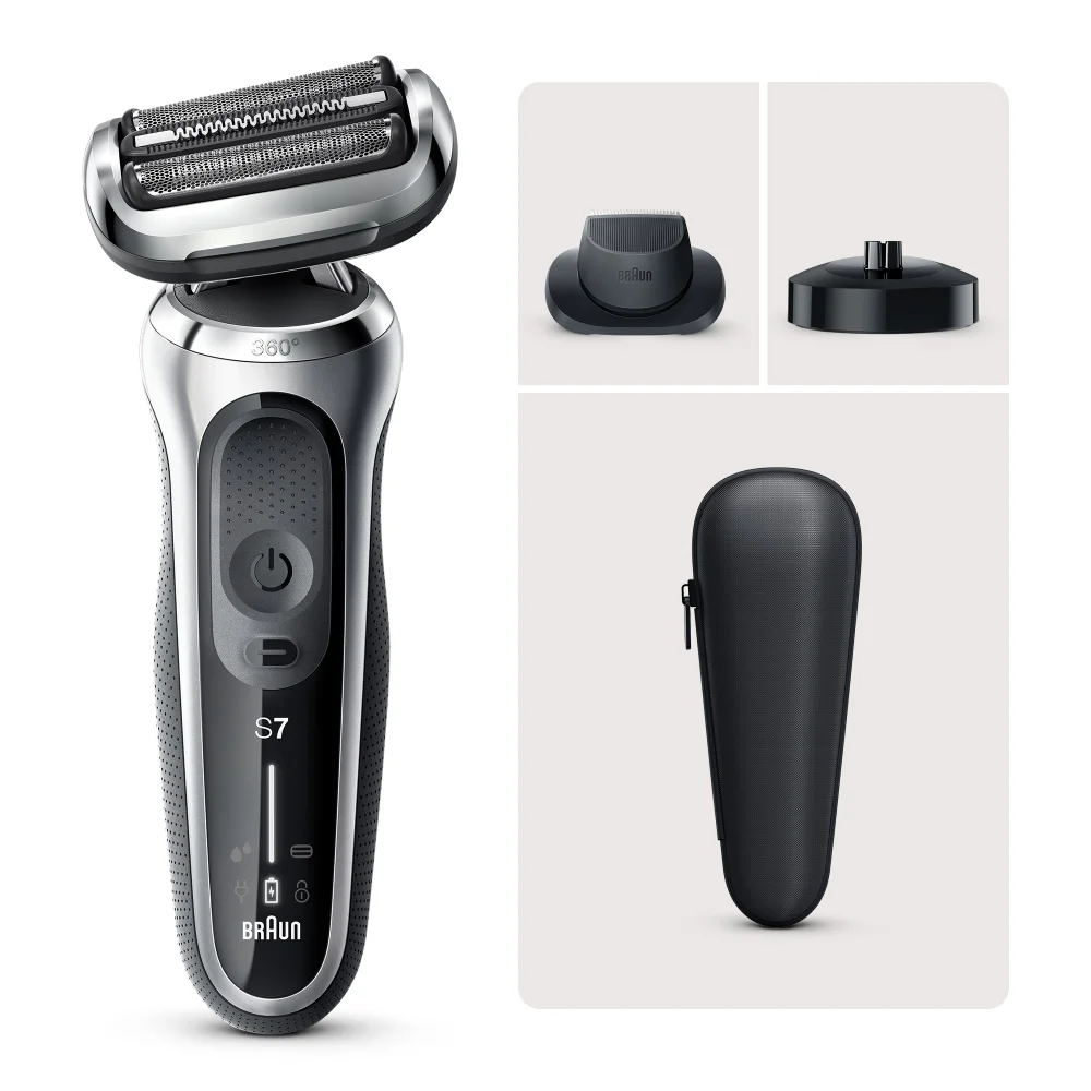 Braun Series 7 70-S4200cs Electric Shaver with Charging Stand Image 1
