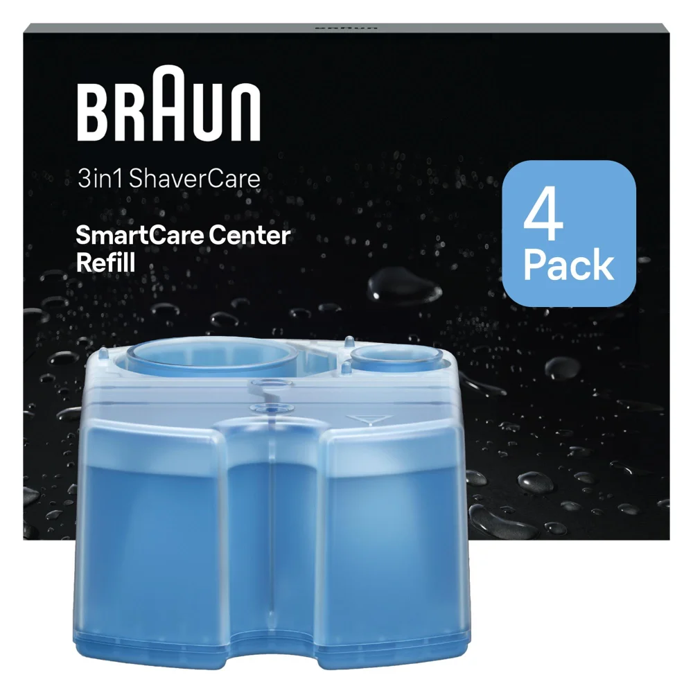 Braun 3in1 ShaverCare Cleaning Cartridges, 4 Pack Image 1