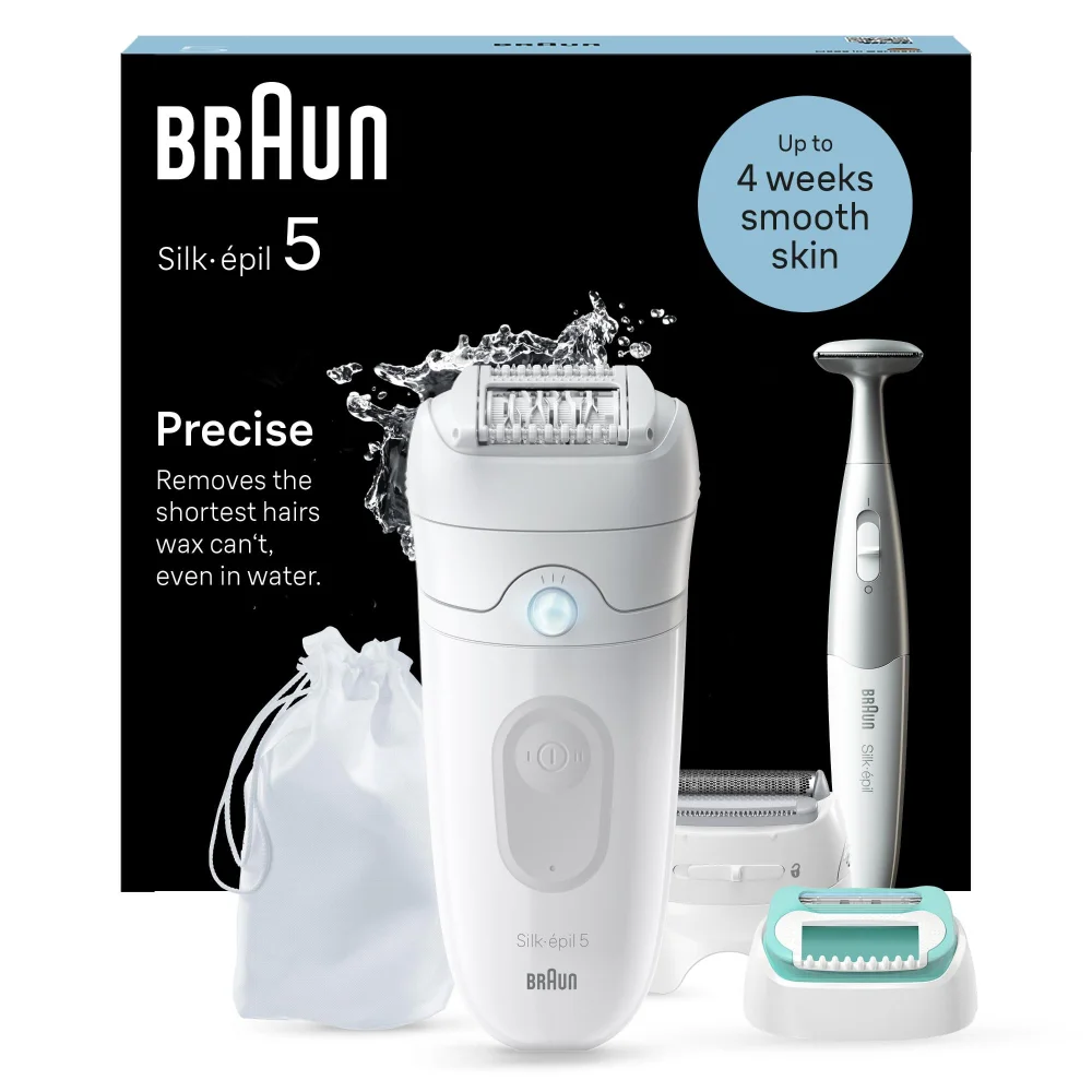 Product packaging of Braun Facial Epilator Model SE5- 251