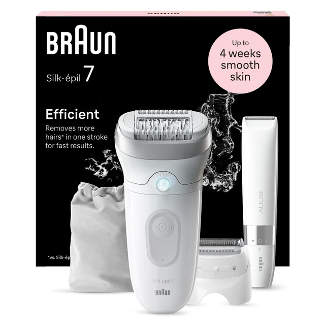 Product packaging of Braun Facial Epilator Model SE7- 441