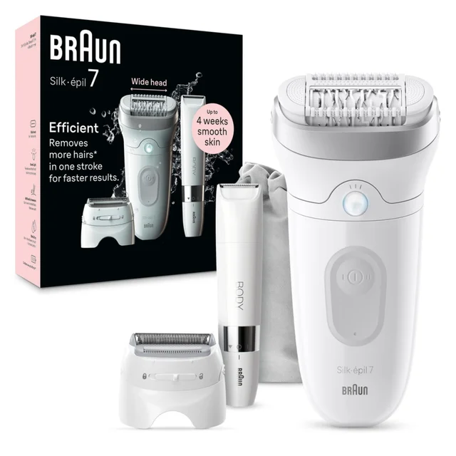 Product packaging of Braun Facial Epilator Model SE7- 441