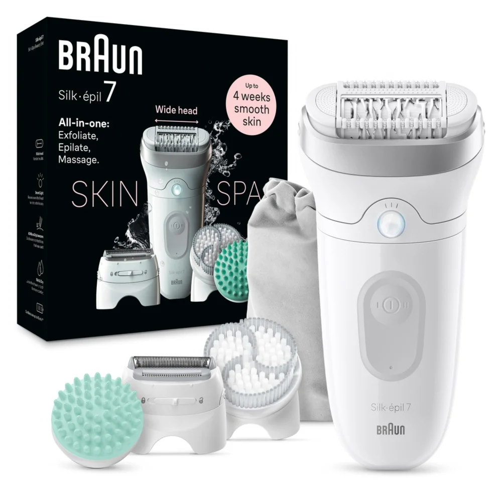 Product packaging of Braun Facial Epilator Model SE7- 081