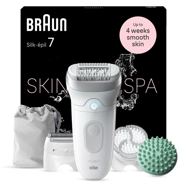 Product packaging of Braun Facial Epilator Model SE7- 081