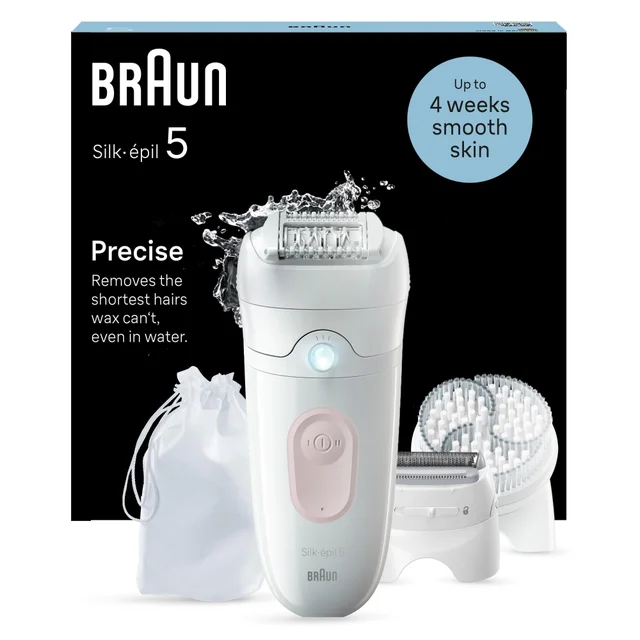 Product packaging of Braun Facial Epilator Model SE5- 060