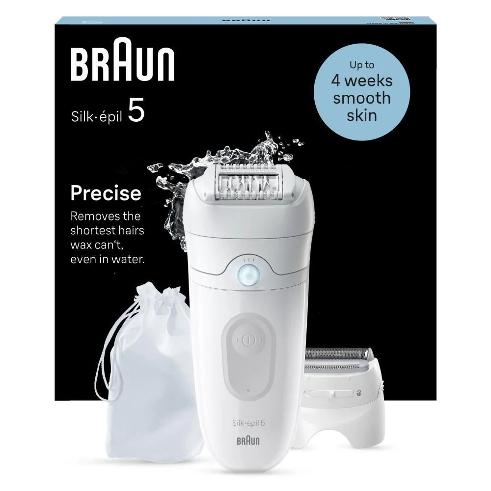 Product packaging of Braun Facial Epilator Model SE5- 041