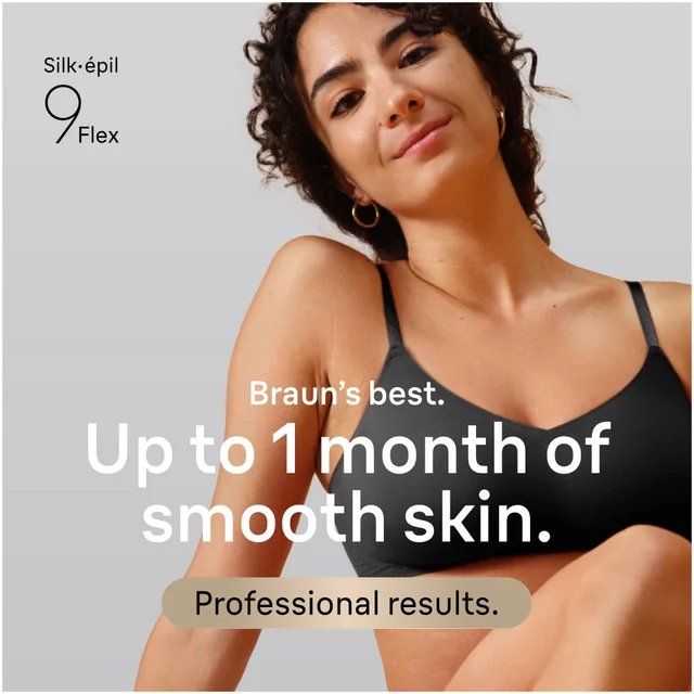 Braun Silk-épil Series 9 Flex 9-041 3D Epilator, White/Gold