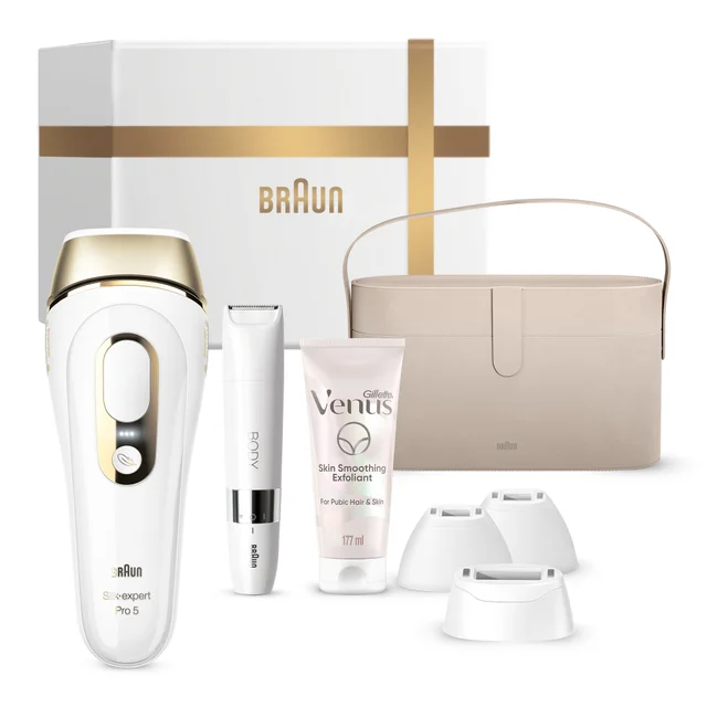 Braun Gift Box: IPL Silk·expert Pro 5, BS1000 & Gillette Venus Skin Exfoliant