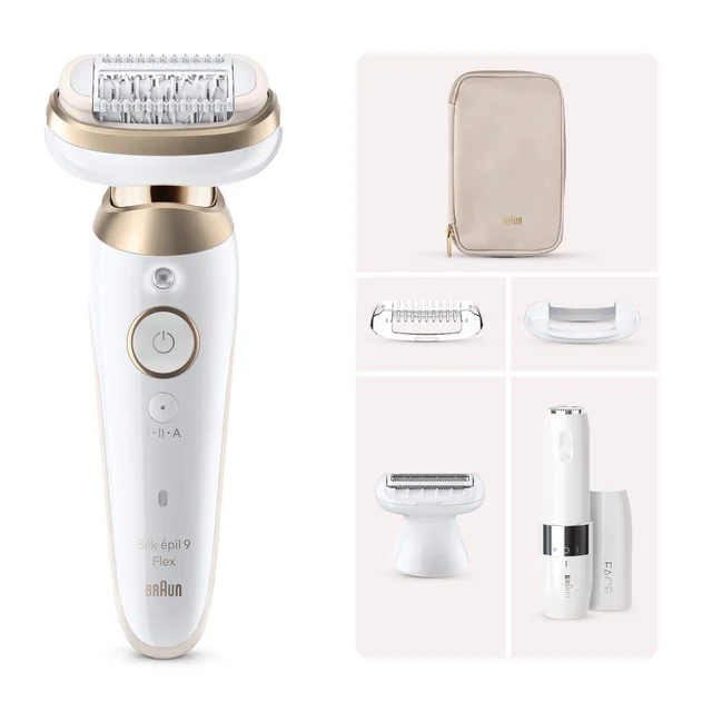 Braun Bundle: Silk-épil Series 9 Flex 9-041 3D Epilator & Face FS1000