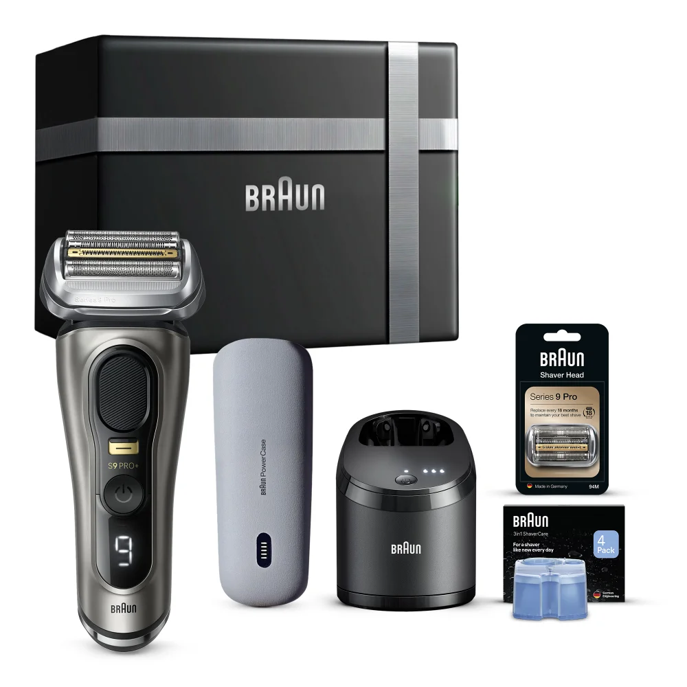 Braun Gift Box: Electric Shaver Series 9 PRO+ 9575cc & 94M Head Replacement Image 1