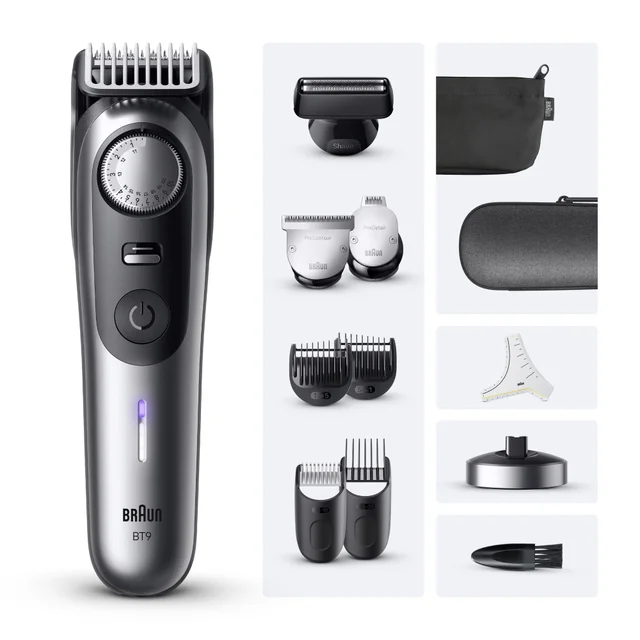 Primary Image showing components of Braun Beard Trimmer BT9560