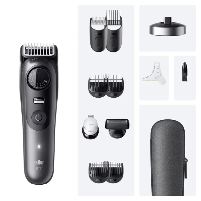 Primary image showing components of Braun Beard Trimmer BT7545