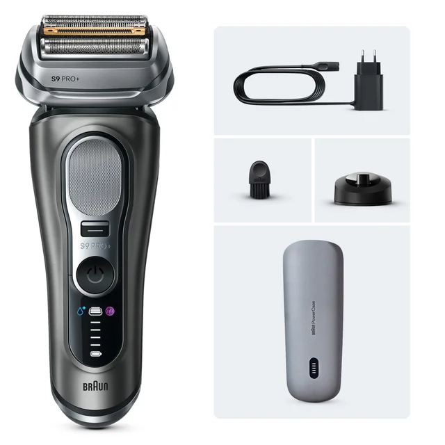 Primary Image showing components of Braun Series 9 PRO+ 9625s Electric Shaver