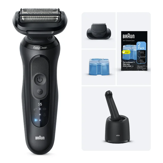 Braun Bundle: Series 5 Electric Shaver, SmartCare Center & CCR2