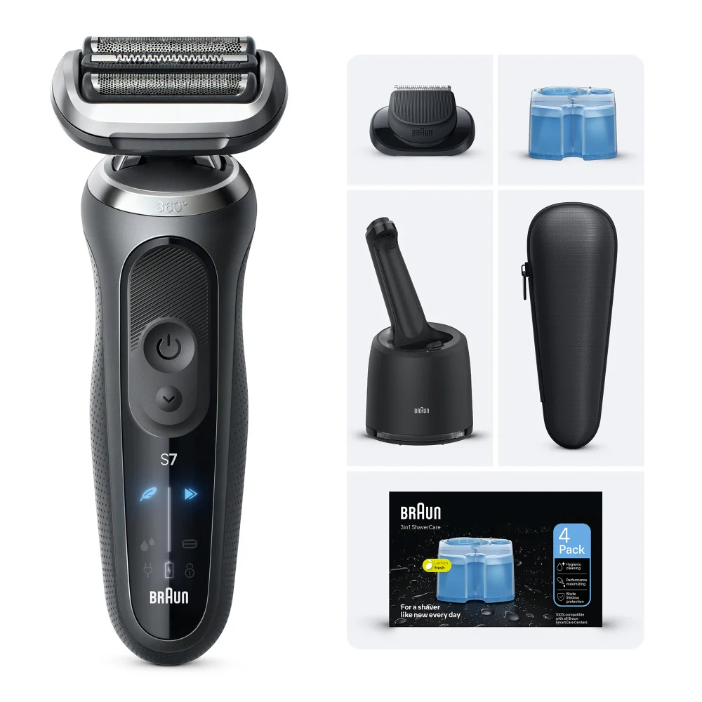 Braun Bundle: Electric Shaver Series 7 72-G7200cc & CCR4 Image 1