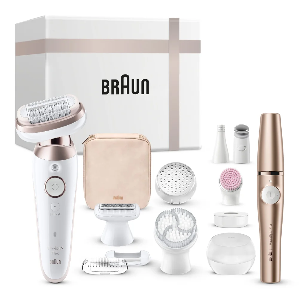 Braun Gift Box: Silk-épil Series 9 Flex 3D Epilator & FaceSpa Pro 921 Image 1