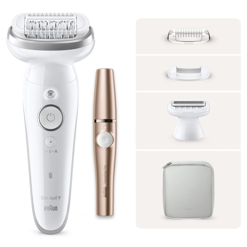 Braun Bundle: Silk-épil Series 9 Flex 9-041 3D Epilator & FaceSpa Pro 921 Image 1