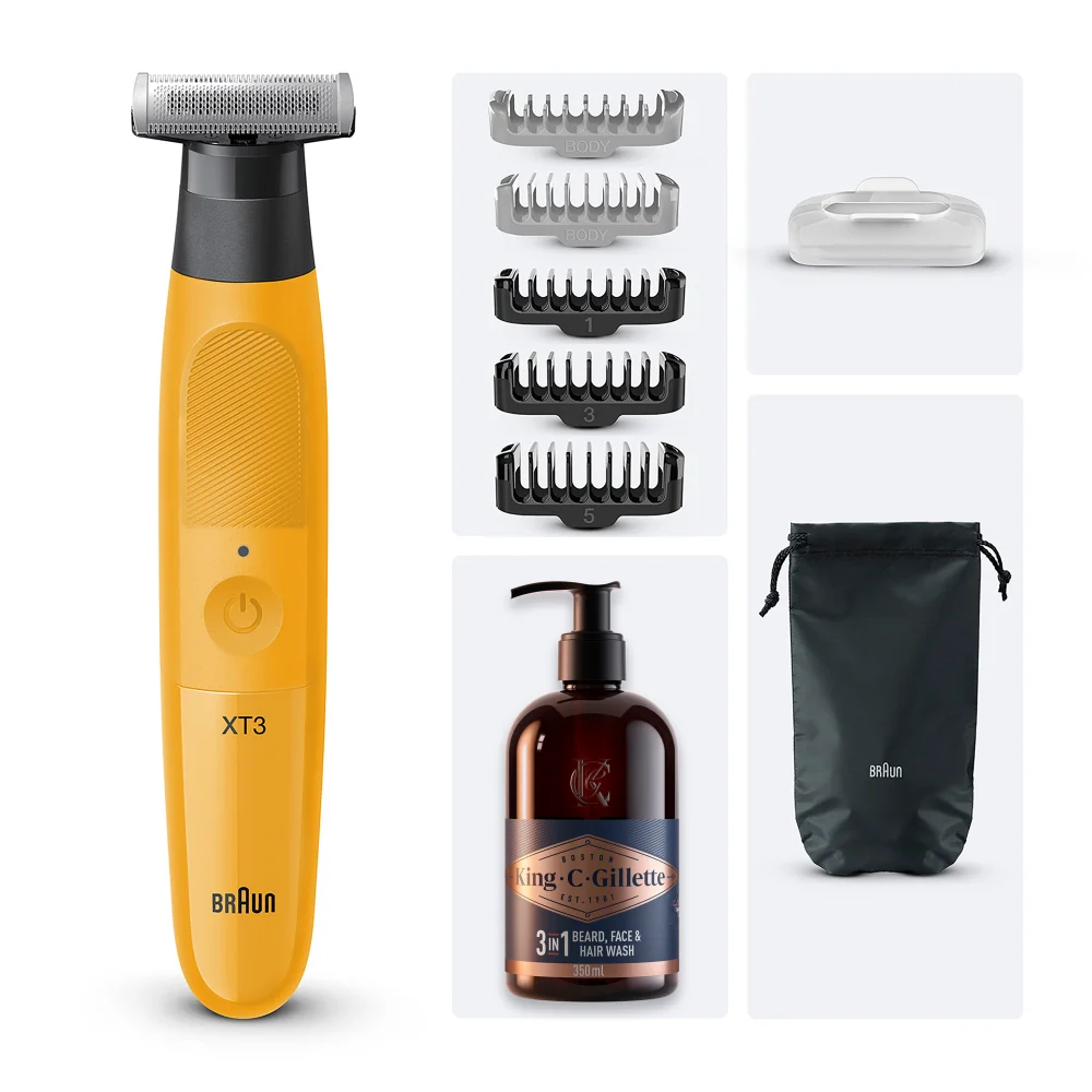 Braun Bundle: Hybrid Trimmer Series X XT3 & King C. Gillette Beard Care Image 1