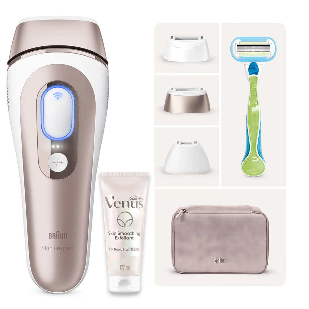 Braun Bundle: IPL Skin i·expert Pro 7 PL7 & Gillette Venus Pubic Hair Set Image 1