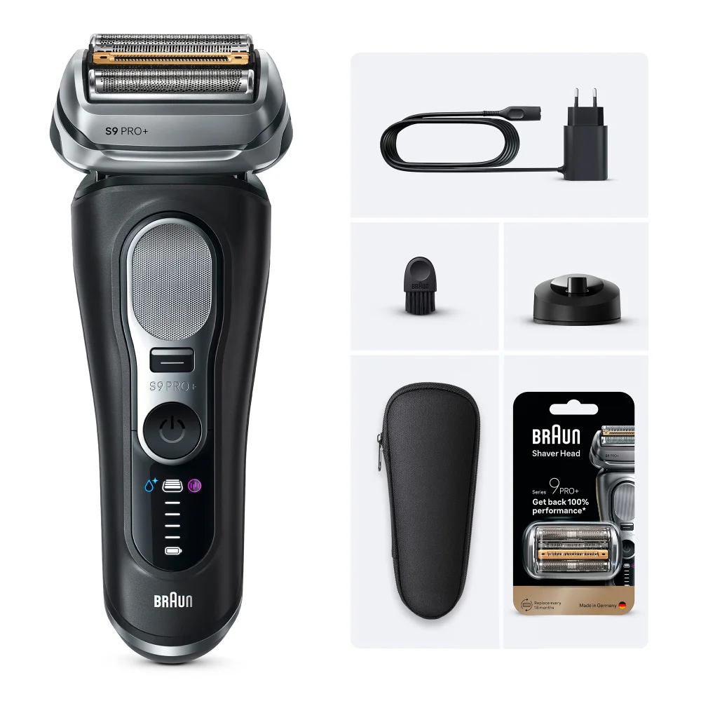 Braun Bundle: Electric Shaver Series 9 Pro+ 9610s & 96M Shaver Head Image 1